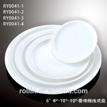 Juegos de platos de porcelana DINNER, porcelana fina de forma redonda